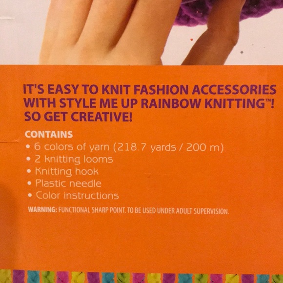 NEW rainbow knitting kit - Picture 3 of 3